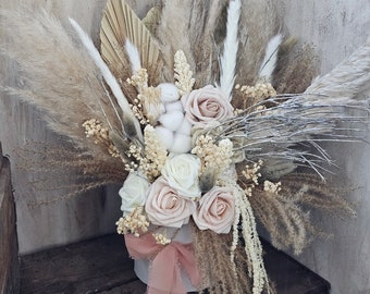 Dried Flower Bouquet Large Floral Arrangement Pampas Decor Salon Display Flowers in Box Gift for Her Gift Floral Wedding Decor Party Bouquet