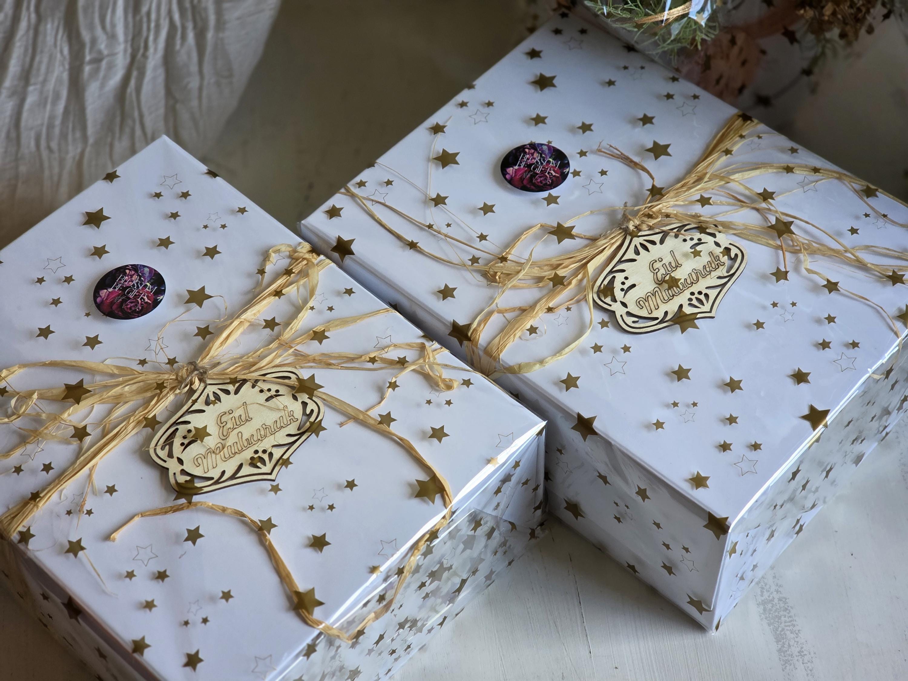 GESDYO Set 20 Scatole Regalo Pastello Ondulate Con Nastri - 9x9x5 Cm Per Bomboniere E Feste