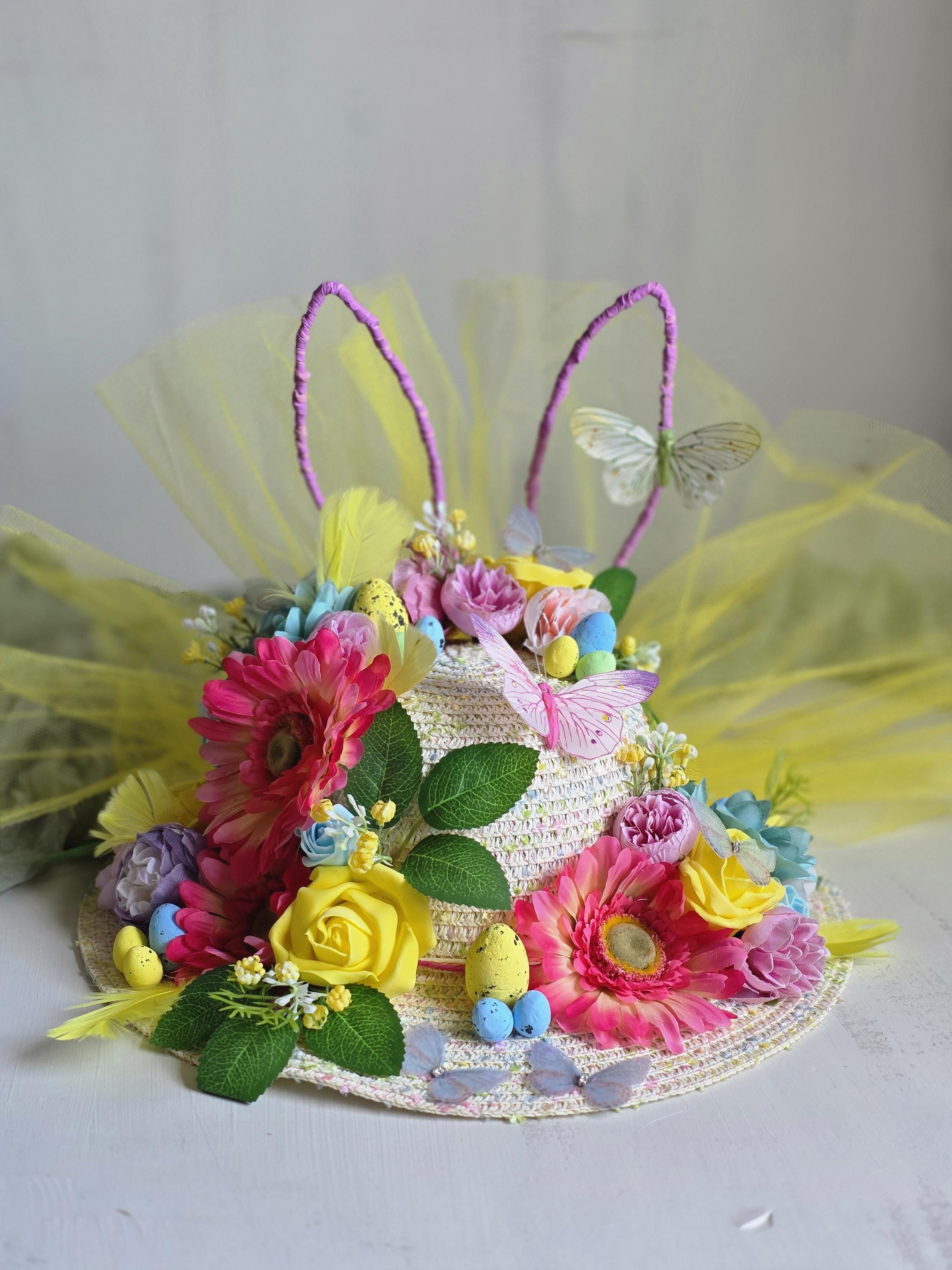 Easter Bonnet,bright Summer Flower Hat,kids Easter Hat  display picture 1