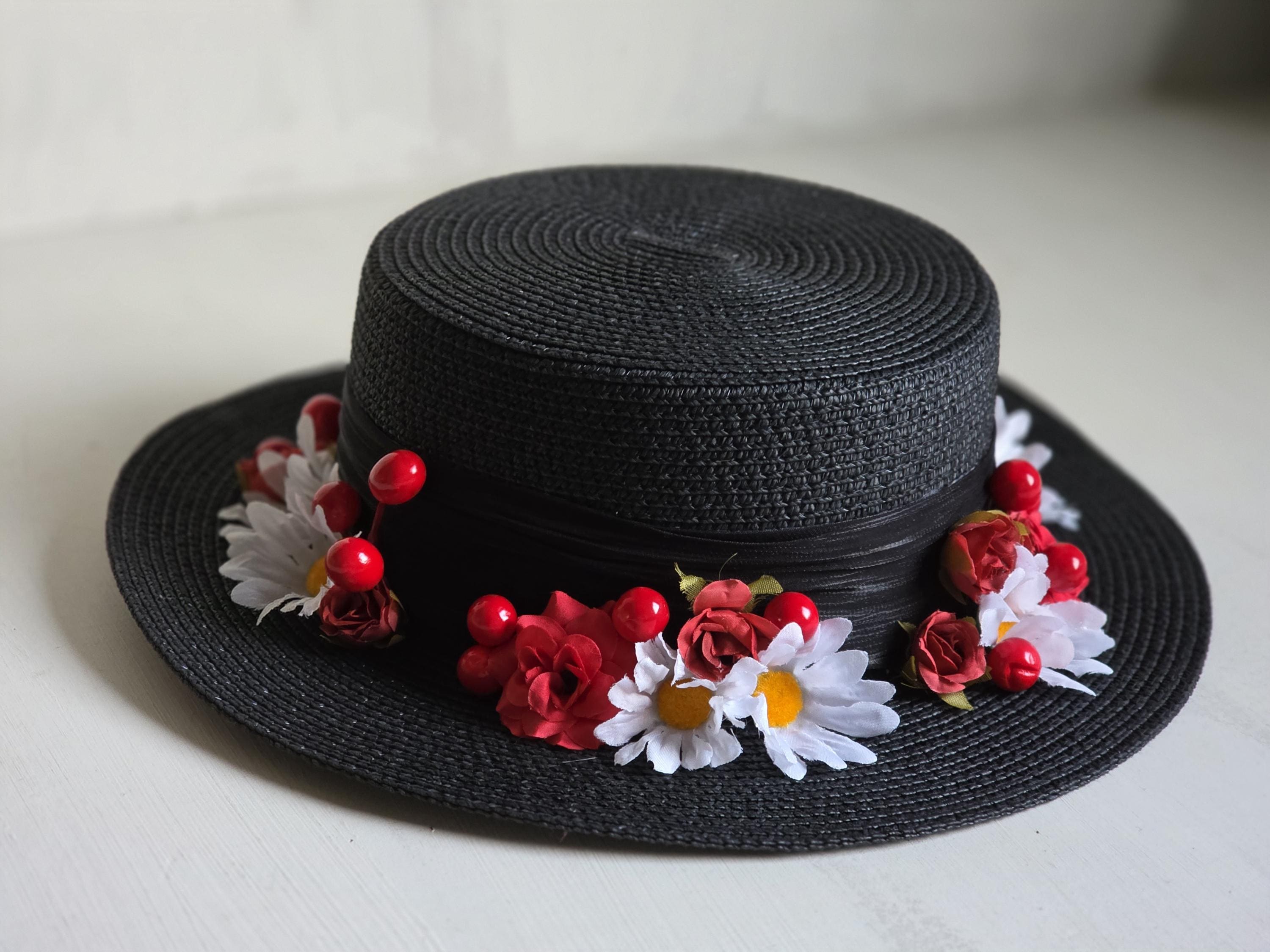 Mary Poppins Jolly Holiday Costume Hat,mary Poppins Hat,kids  display picture 3