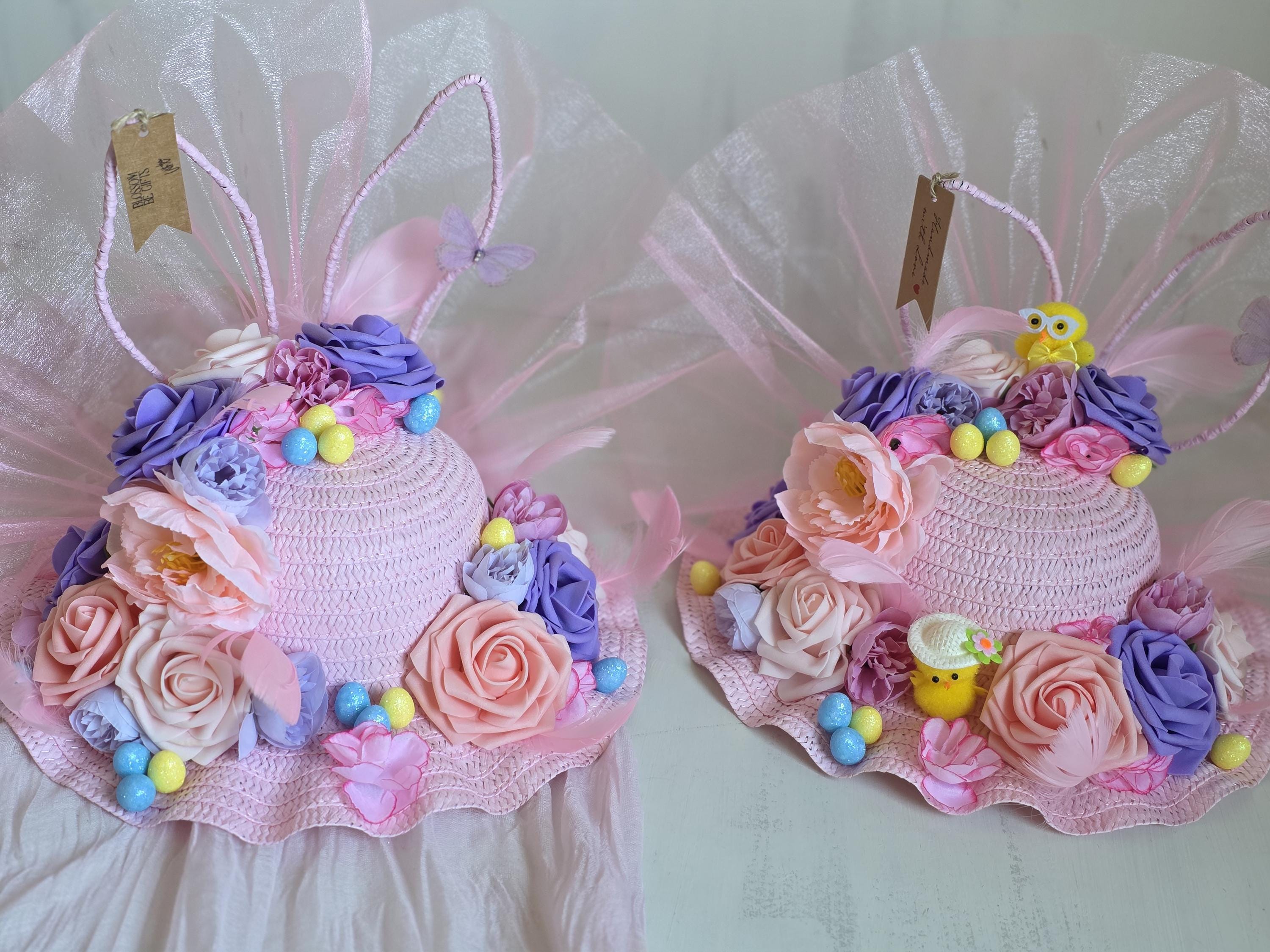 Set Creativo Cappelli Pasquali Fai-da-te Per Bambini – Con Pulcini, Coniglietti, Carote E Uova Decorative