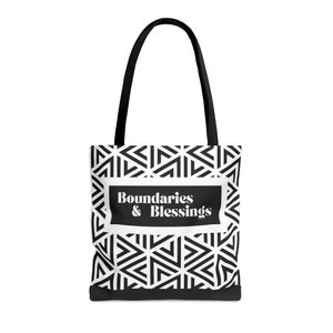 Tote bag, boundaries gift idea, gift for her, canvas tote bag, boundaries tote bag, funny tote bag, canvas bag, mental health tote bag