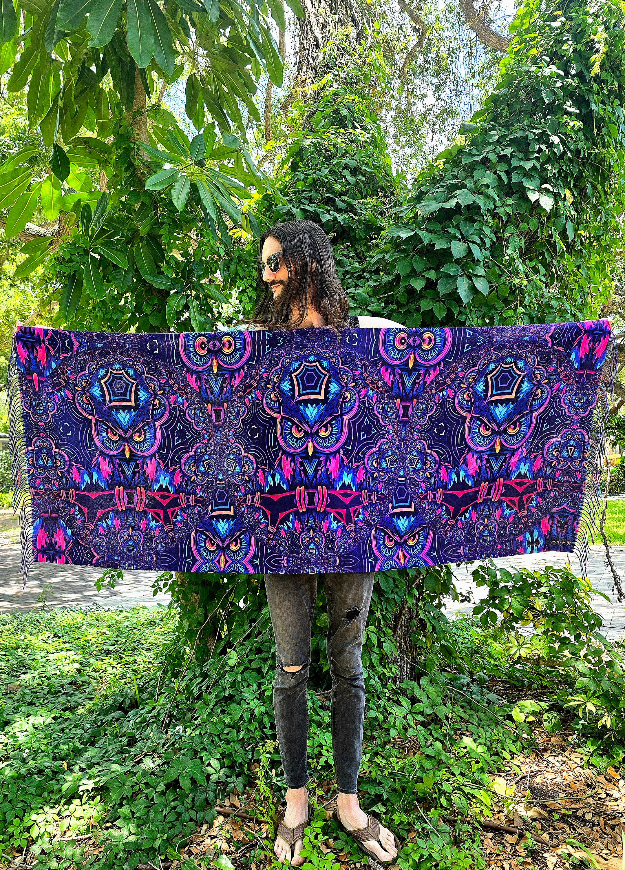 thumbnail image 2 of Silhouette Dino Print Animals Cute Womens Wraps And Shawls 2 of 14