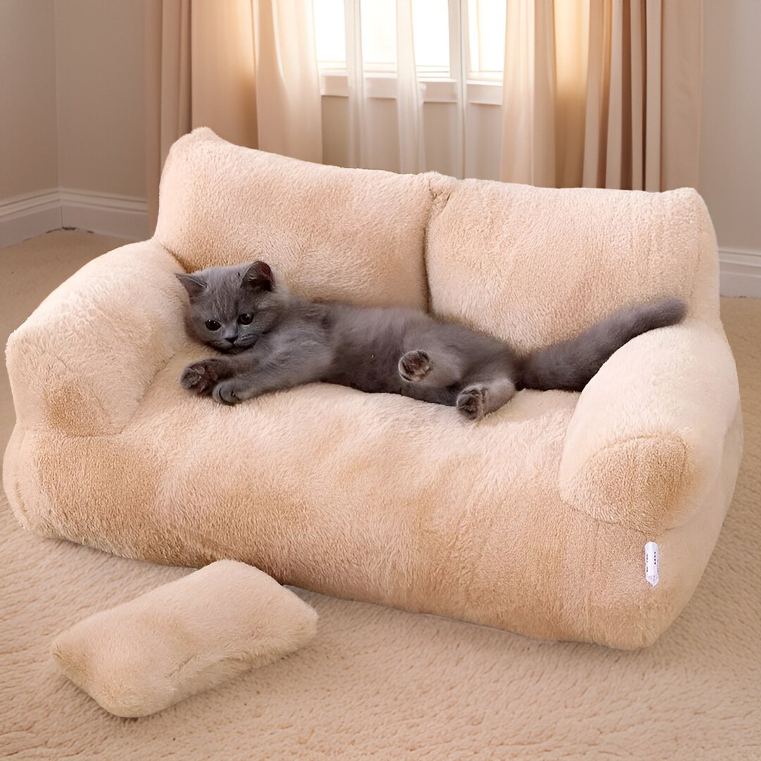 Cat Luxury Warm Sofa Plush Puppy Comfortable Bed Cat Warm Winter Nest