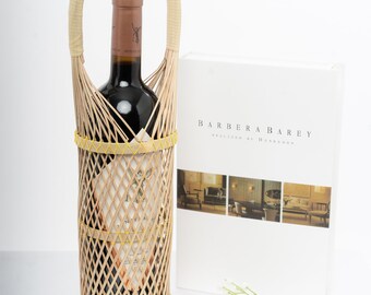 Wicker wine basket, handmade wine basket, environmental-friendly wine basket, gift wine basket