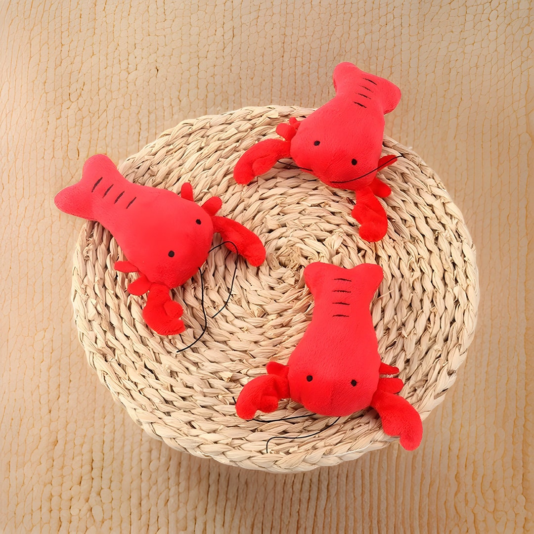 Crab Plush Toy, Crab Plush Doh Toys, Crab Stuffed Dog Toy, Shrimp Toy