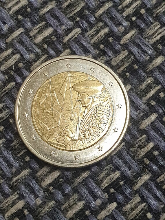 2 Euro Commemorative Coin Ireland 2022 – 35 Years Erasmus Programme, UNC Bi-Metallic - View #5