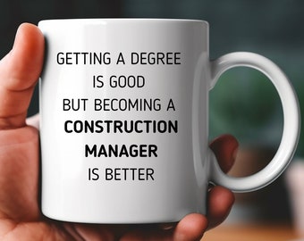 Construction Manager Mug, Construction Management Gifts, Construction Project Manager Gifts