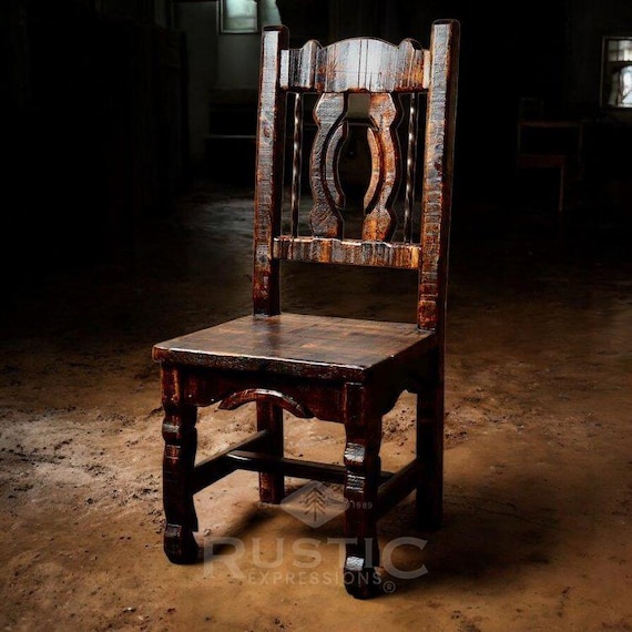 Western Chair, Reclaimed barn wood, Solid wood chair, Rustic Chair.