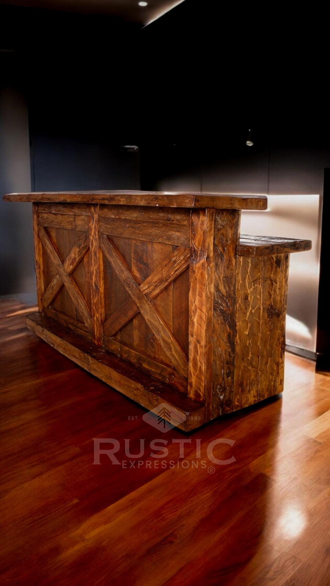 Old Fashion Bar, Handmade Rustic Bar for Home, Vintage Industrial Bar ...