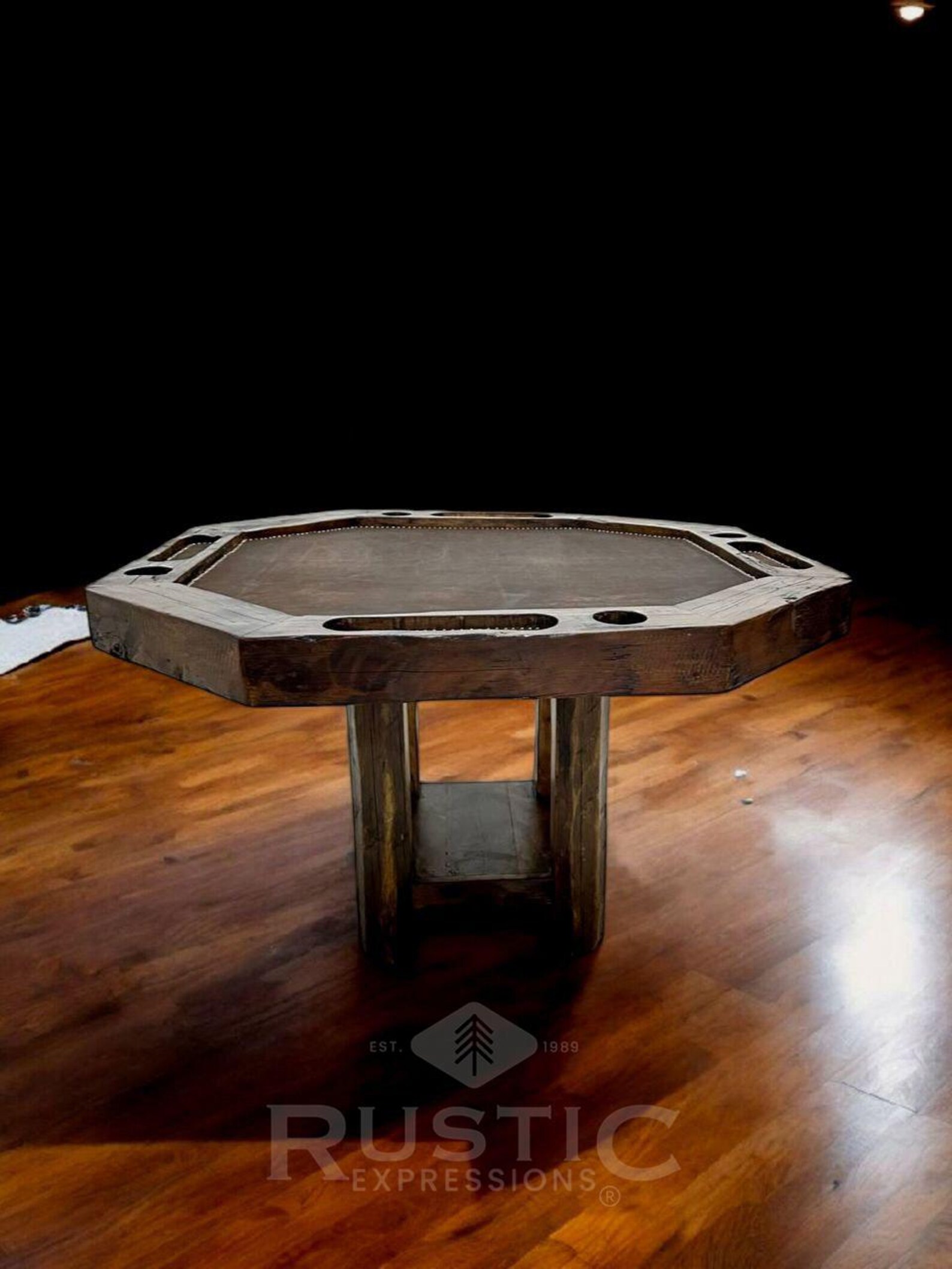 Rustic Poker Machine Old Fashion Poker Table, Rustic Poker Table, Handmade Wooden Game Table ...