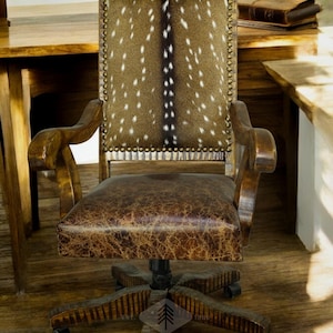 Axis Desk Chair, Rustic office chair, executive chair, rustic desk chair