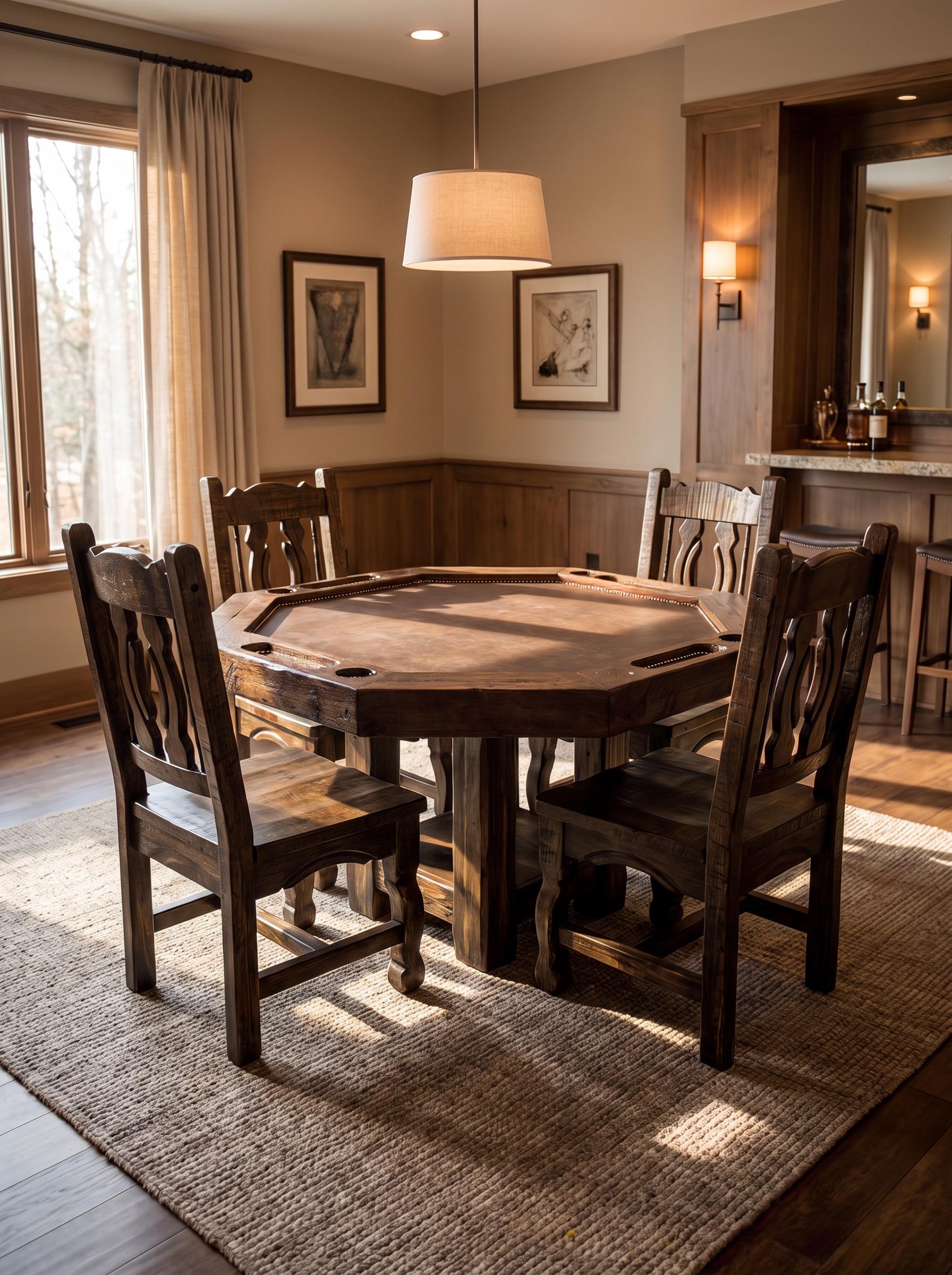 Vintage Game Table and Chairs - Etsy