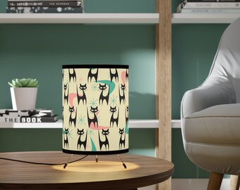 Mid Century Style Cat Tripod Lamp