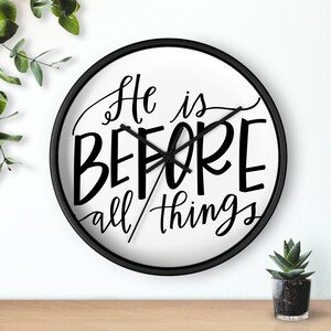 Christian Home Decor Wall Clock zdjęcie 8