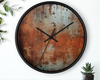 Rustic Industrial Wall Clock