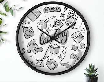 Laundry Room Wall Clock