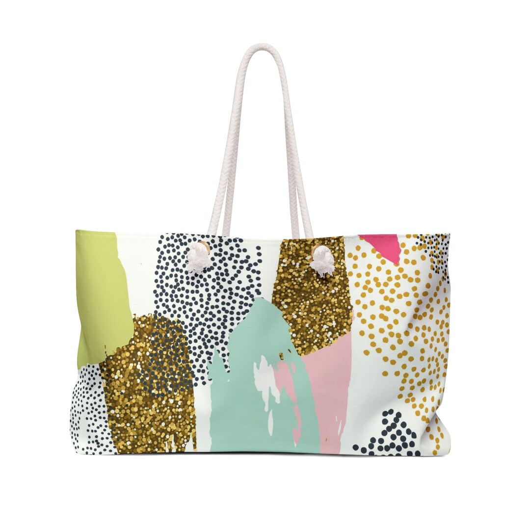Glitzer Print Strandtasche Weekender Tasche Etsy