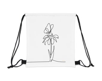 Butterfly Draw String Backpack