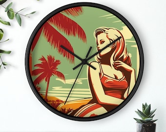 Mid Century Modern Wall Clock