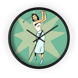 Ladies Golfer Wall Clock zdjęcie 7