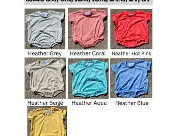 2 C's Embroidery Bubble romper Farbkarte, Bubble Romper Farbkarte, Business Farbkarte, blanko Bubbler Strampler, Stickrohlinge