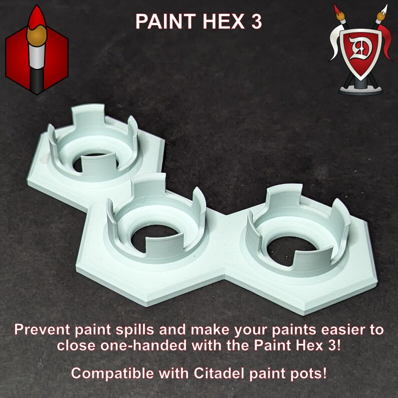 Paint Hex 3C Paint Pot Holder Etsy