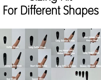 ZESTAW DO DOBORU ROZMIARÓW pomoc w pomiarach paznokci dociskowych