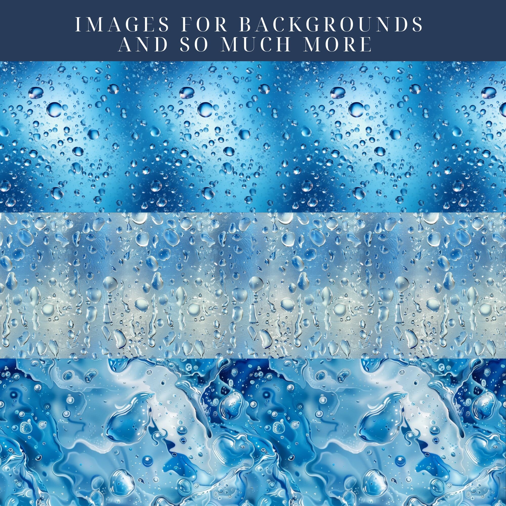 Rain Drops Seamless Digital Paper Patterns-commercial Use-scrapbook ...