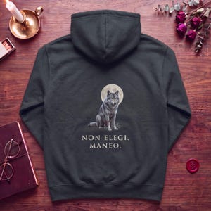 Wolf Moon Romantasy Zip Hoodie, Red String of Fate Full Zip