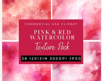 Purple & Pink Watercolor Texture digital paper Clipart -JPEG- Commercial Use License-12x12in-Scrapbook-background art-watercolor abstract