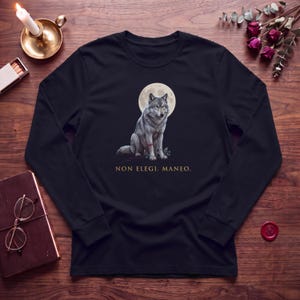 Wolf Moon Romantasy Long Sleeve, Red String of Fate Tee