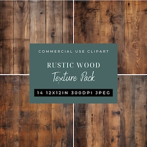 Rustiek houtnerf planken digitaal papier | Achtergrondkunst | Textuur | Verontrust | Illustraties | Digitaal papier verweerd hout | Commercieel gebruik