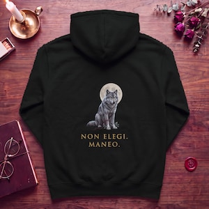 Wolf Moon Zip Hoodie, Back Print Romantasy Full Zip
