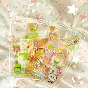 Custom Handmade Sticker Deco Phonecase (read description)