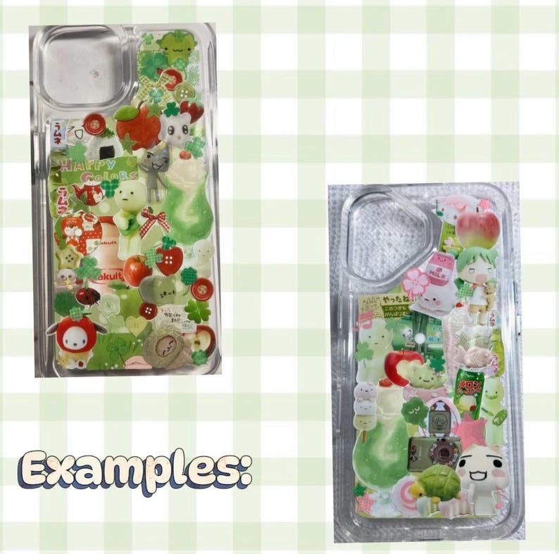 Custom Handmade Sticker Deco Phonecase (read description) image 7