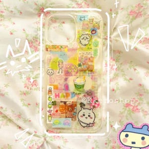 Custom Handmade Sticker Deco Phonecase (read description) image 3