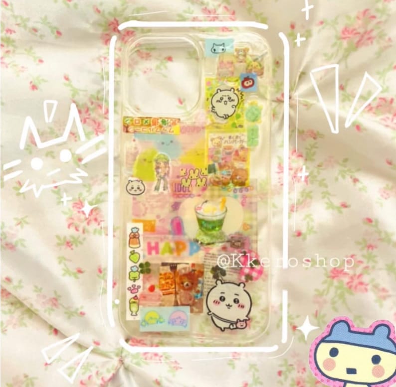 Custom Handmade Sticker Deco Phonecase (read description) image 3