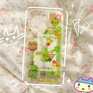 Custom Handmade Sticker Deco Phonecase (read description) image 2
