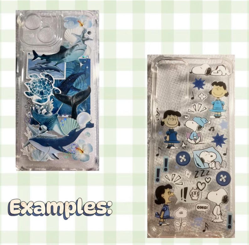 Custom Handmade Sticker Deco Phonecase (read description) image 9