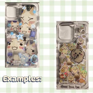 Custom Handmade Sticker Deco Phonecase (read description) image 6