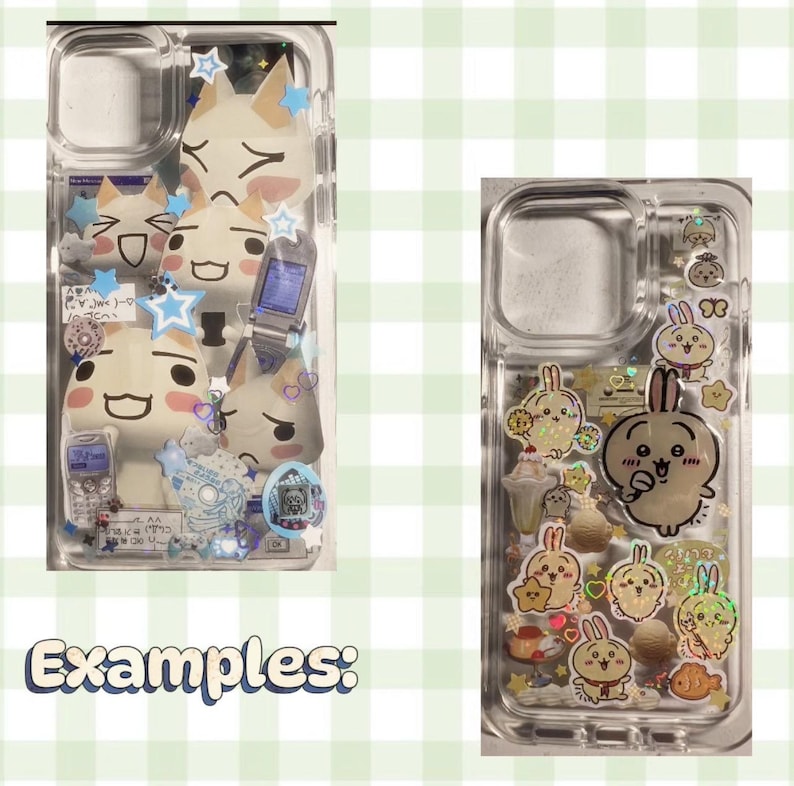 Custom Handmade Sticker Deco Phonecase (read description) image 6