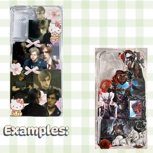 Custom Handmade Sticker Deco Phonecase (read description) image 5