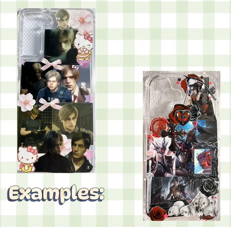 Custom Handmade Sticker Deco Phonecase (read description) image 5