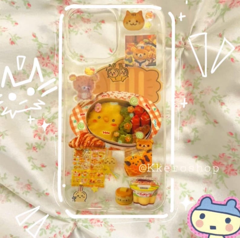 Custom Handmade Sticker Deco Phonecase (read description) image 4