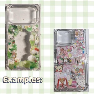 Custom Handmade Sticker Deco Phonecase (read description) image 8