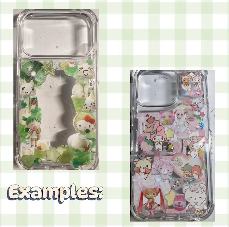 Custom Handmade Sticker Deco Phonecase (read description) image 8