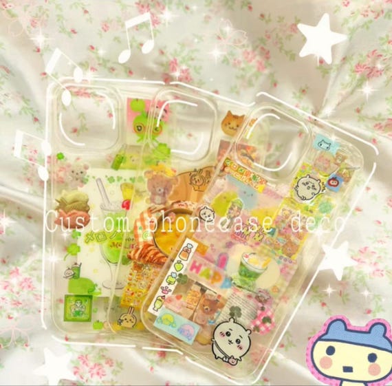 Custom Handmade Sticker Deco Phonecase (read description)
