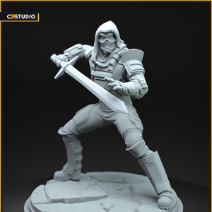Taskmaster PS4 Version - Crisis Protocol - Marvel Fan Art - 3d Printed TTRPG Miniature