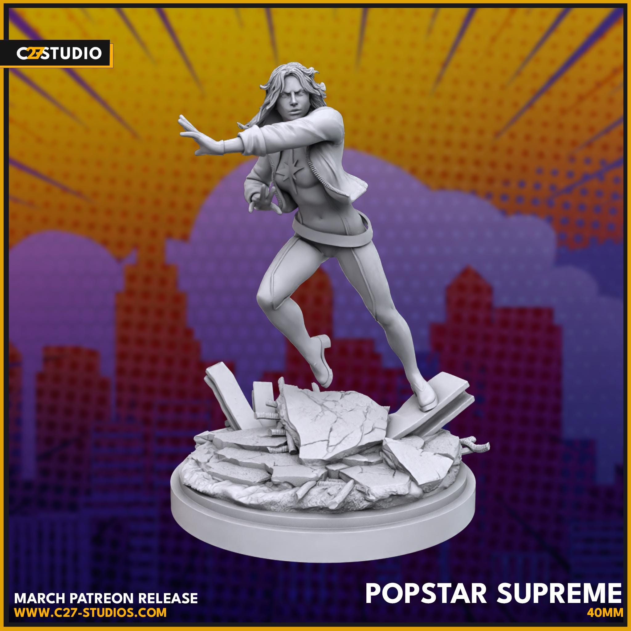 Dazzler - Crisis Protocol - Marvel Fan Art - 3d Printed TTRPG